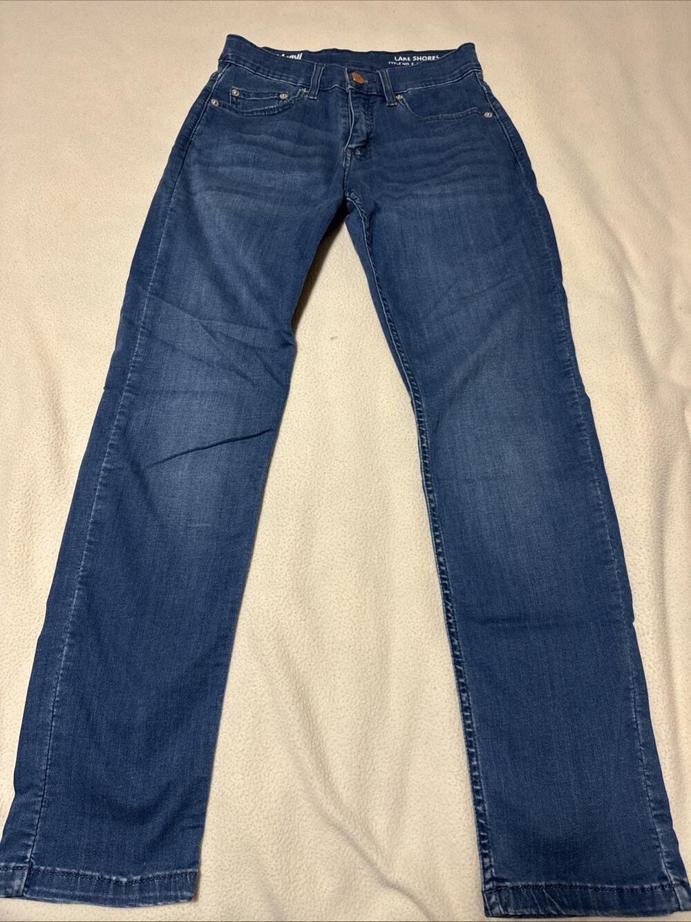 Mugsy Lake Shores Jeans Mens (28x31) Blue Medium Wash Stretch Denim (Fit 26x30)